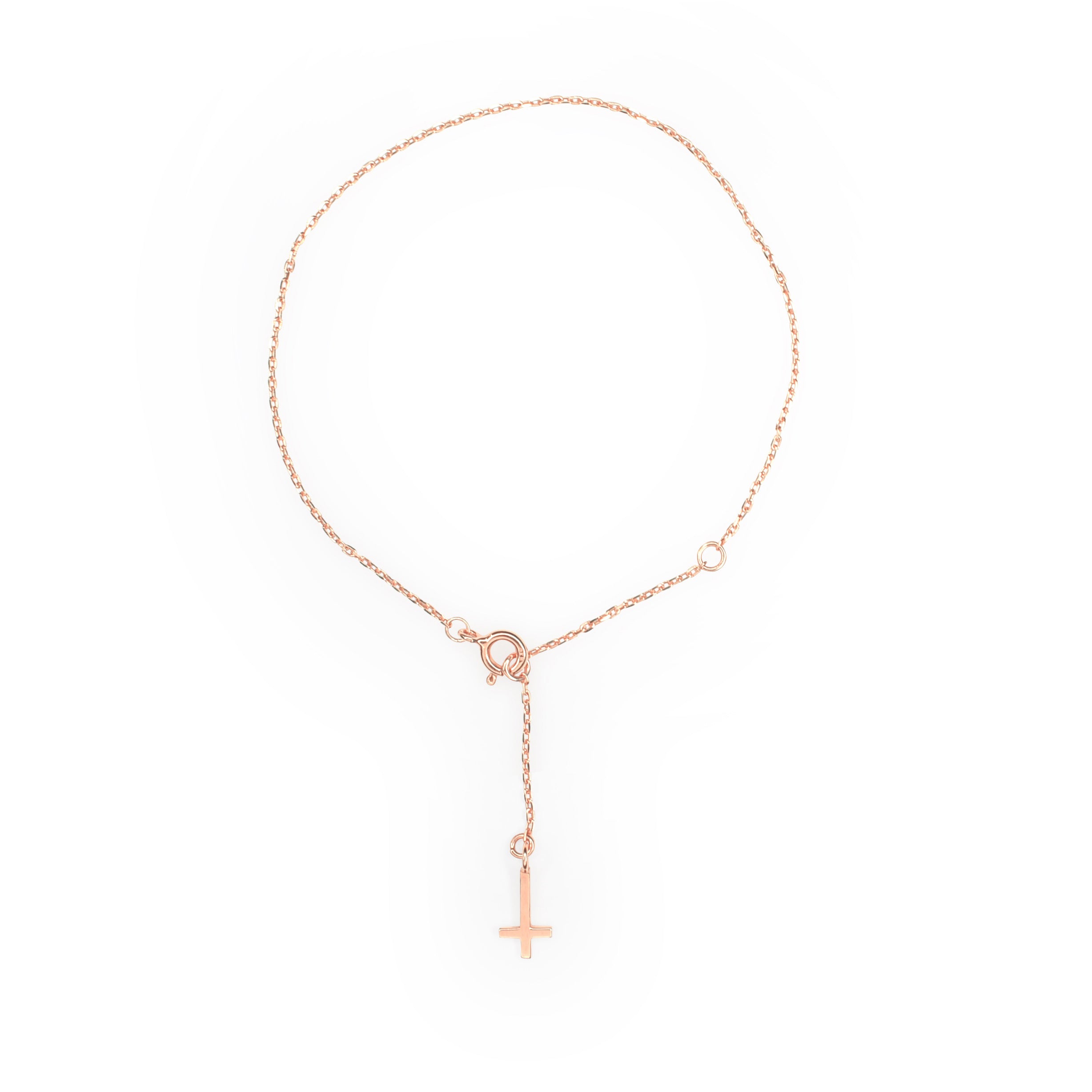 URGE　UGクロスブレスレット　Sサイズ　ピンクゴールド ANTI CROSS CRADLE BRACELET PINK GOLD – U.R.G.E. OFFICIAL
