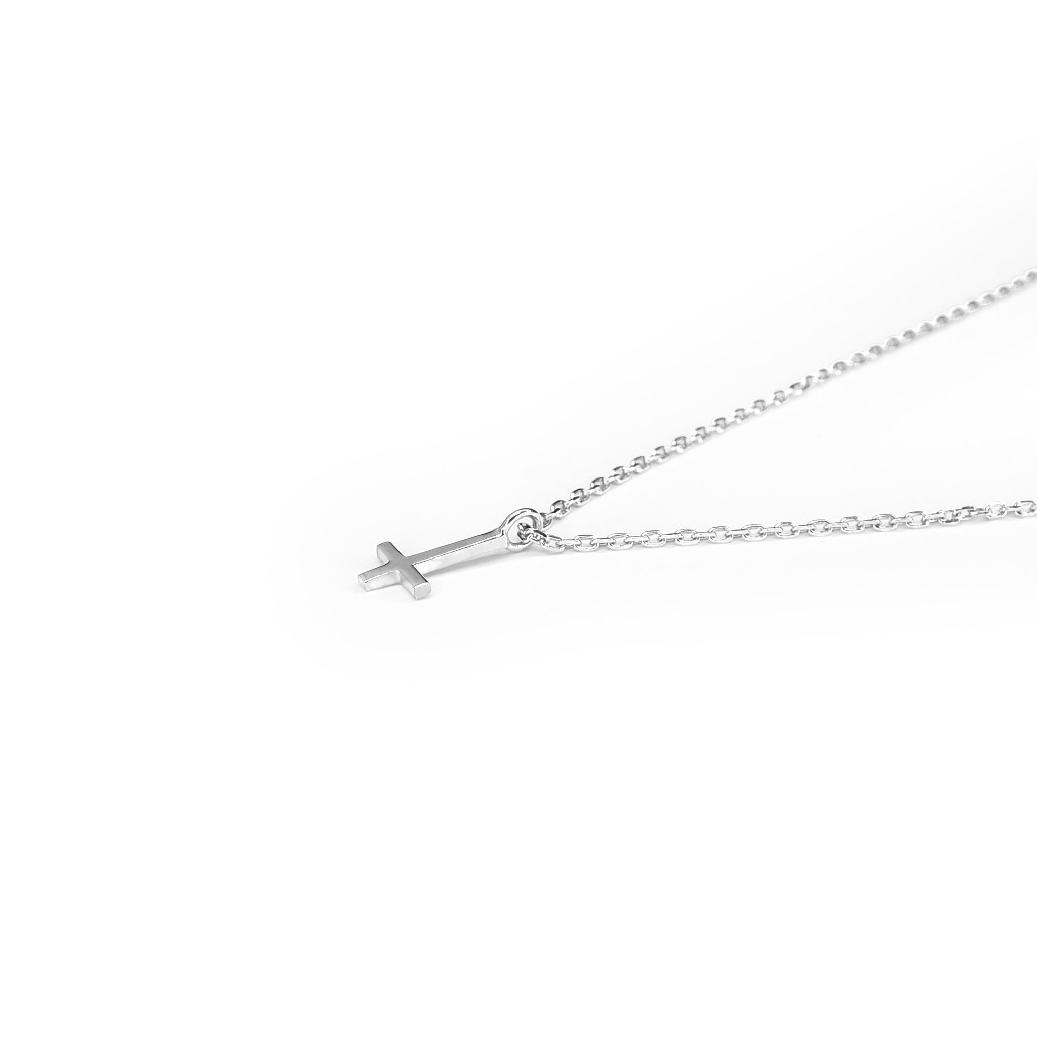 ANTI CROSS CRADLE NECKLACE SILVER – U.R.G.E. OFFICIAL